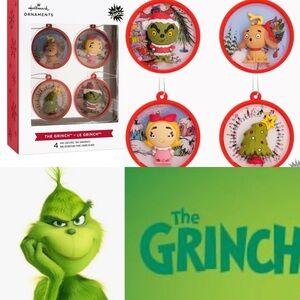 Hallmark Grinch Christmas Ornaments Set
